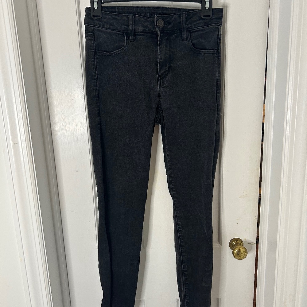 Women’s American Eagle Super Stretch Black Skinny Jeans